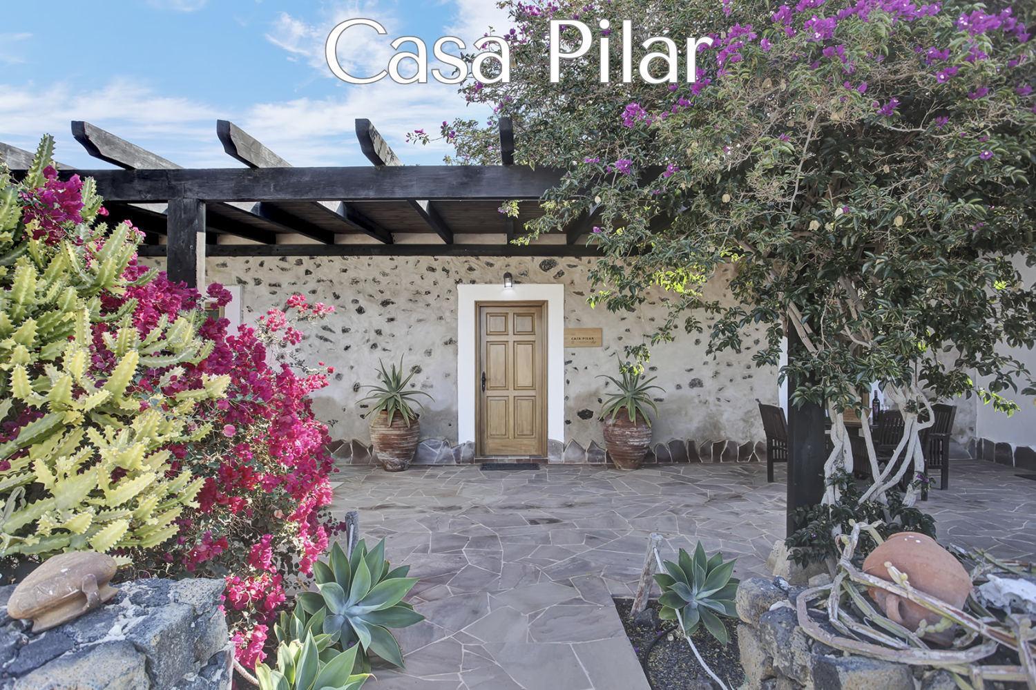 Casa Pilar, Aurora y Tarabilla en Finca Ecológica Teguitar Exterior foto